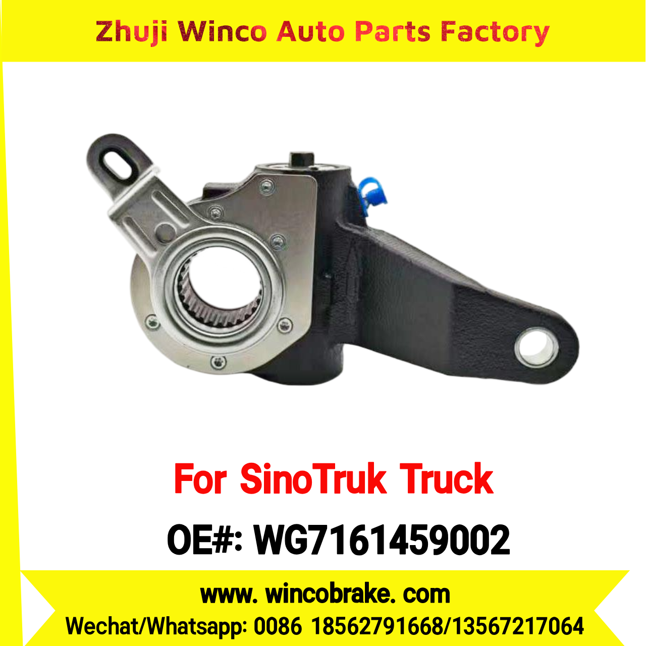 Winco OEM WG7161459002 Automatic Slack Adjuster for Suit to China Sinotruk MAN AXLE 26 Teeth Spare Parts To Replace Haldex Trucks