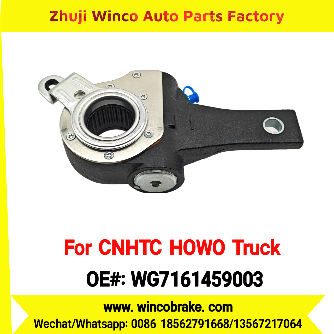 Winco OEM WG7161459003 Automatic Slack Adjuster for Auto Adjusting Arm for CNHTC HOWO Truck Spare Parts HOWO SITRAK 26 Teeth