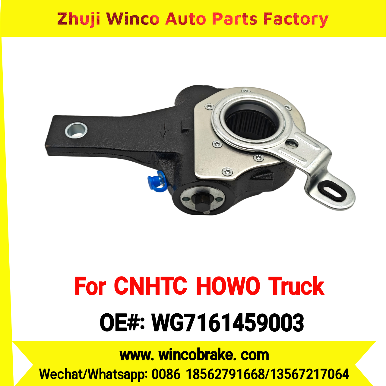 Winco OEM WG7161459003 Automatic Slack Adjuster for Auto Adjusting Arm for CNHTC HOWO Truck Spare Parts HOWO SITRAK 26 Teeth