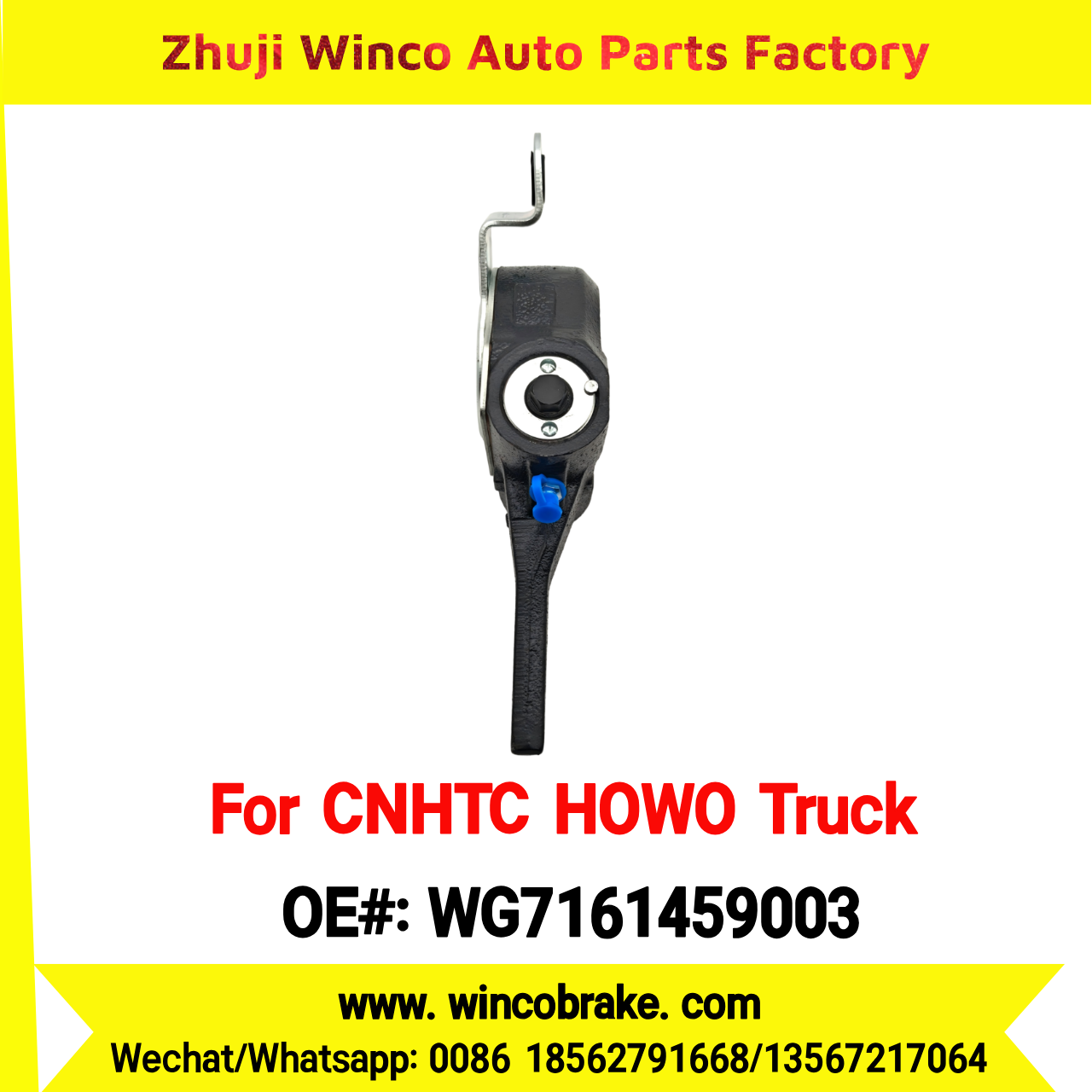 Winco OEM WG7161459003 Automatic Slack Adjuster for Auto Adjusting Arm for CNHTC HOWO Truck Spare Parts HOWO SITRAK 26 Teeth