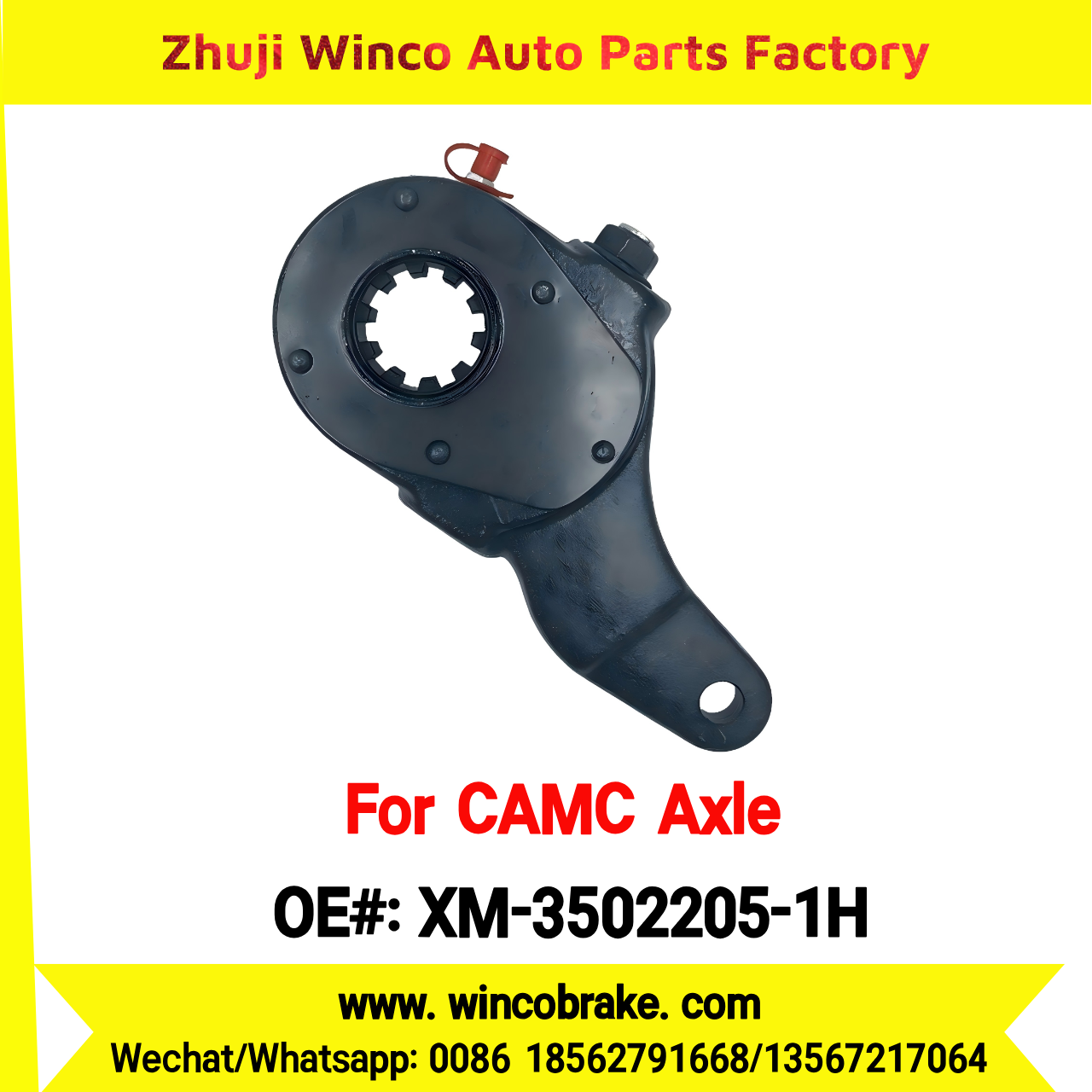Winco OEM XM-3502205-1H Manual Slack Adjuster for Suit to Chinese CAMC Axle Middle 10 teeth